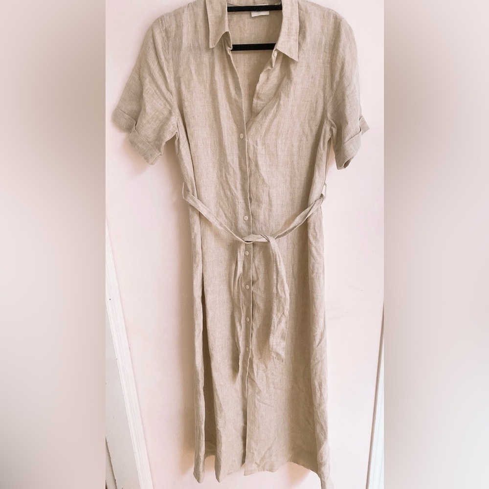 Aritzia Wilfred Eleta Linen Maxi Dress - Picture 2 of 14